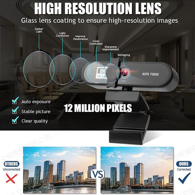 “4K beauty auto focus USB webcam – ultra high-definition webcam with auto focus and beauty enhancement for streaming and video calls – Hot Deal Warehouse electronics”

