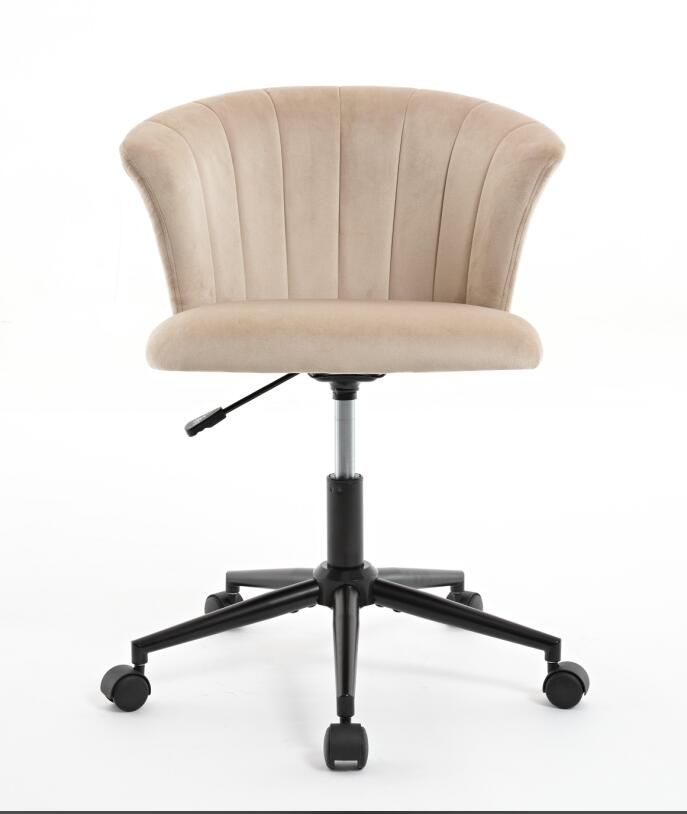 Velvet Swivel Flower Shaped Home Office Chair