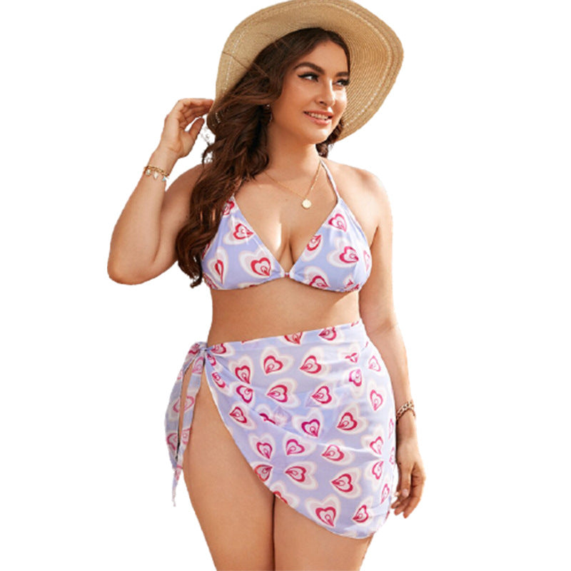 “Aloha Aura printed three piece bikini – vibrant, stylish swimwear set with bold prints for beach and poolside fun – Hot Deal Warehouse swimwear”


