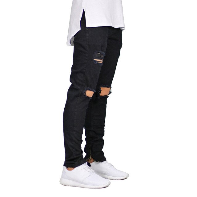 “Destroyed Ripped Skinny Jeans for Men – trendy men’s skinny jeans with distressed detailing for a bold, modern streetwear look – Hot Deal Warehouse menswear”

