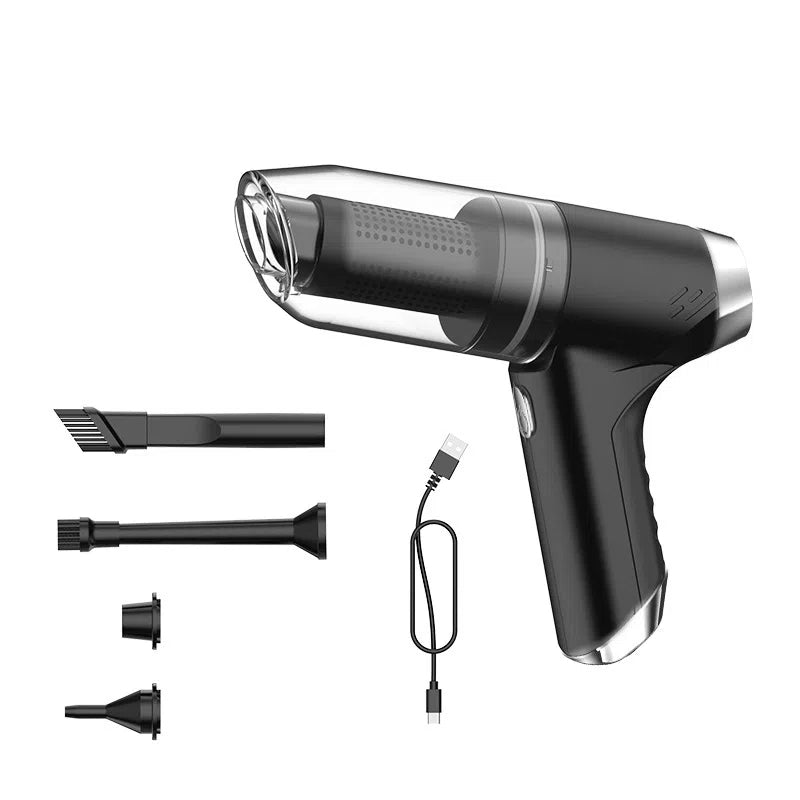 Wireless handheld car vacuum cleaner with blowing and suction feature