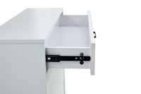 White shoe cabinet with open shelves and metal legs