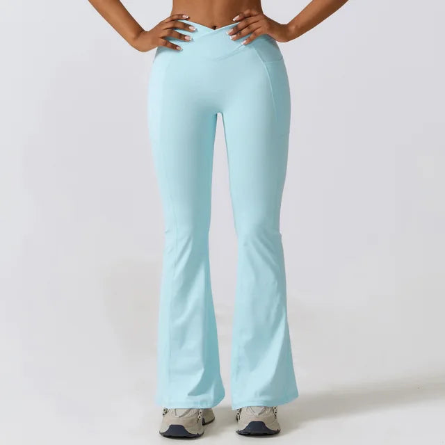 Women Gym High Waist Wide Leg Pants Hot Deal Warehouse