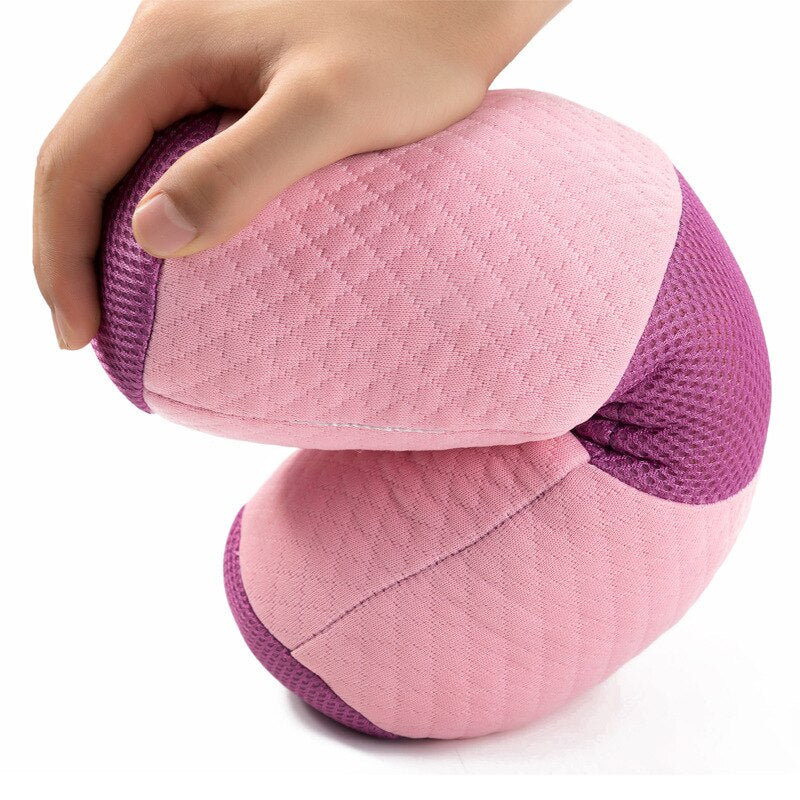 "Multifunctional yoga exercise bolster made from soft, supportive foam with a durable, machine-washable cover. Ideal for enhancing yoga, Pilates, and stretching routines, the bolster provides comfort and support for various poses and exercises."