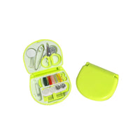 Compact mini needle box designed for organizing sewing needles, featuring multiple compartments for easy access and storage, perfect for home or travel use