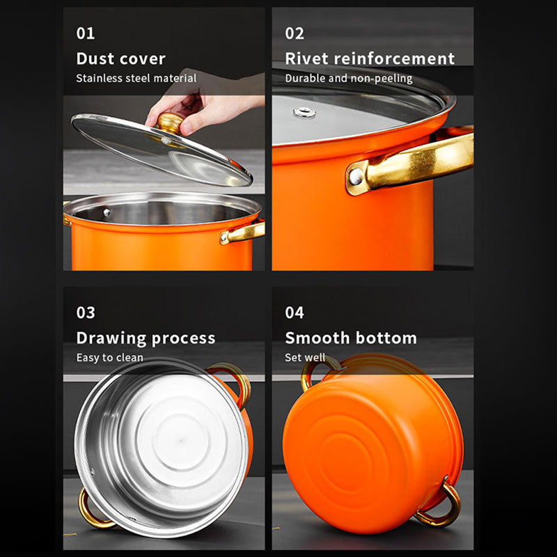 “12-piece non-stick stainless steel pot set – durable cookware for easy, versatile meal prep – Hot Deal Warehouse kitchenware”


