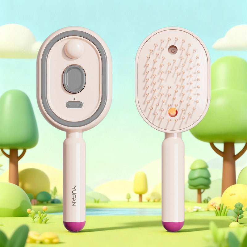 Electric Steam Hair Brush with Mist, Ionic Straightening Comb for Less Breakage & No Residue, Smooth Shiny Hair Styling Tool Hot Deal Warehouse