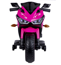 TAMCO 12V kids motorcycle ride-on toy with training wheels, designed for a fun and safe riding experience. Features realistic details, adjustable speed, and easy-to-use controls, making it perfect for young riders to enjoy outdoor adventures while learning balance and coordination.







