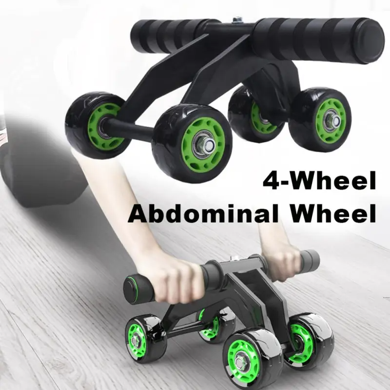 “Foldable 4 Wheel Ab Roller – compact, foldable ab roller for effective core workouts at home or on the go – Hot Deal Warehouse fitness”
