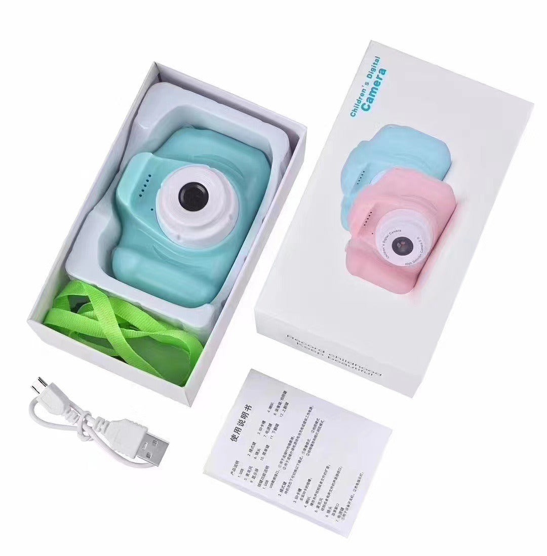 X2 children’s cartoon digital camera in SLR style with HD lens and colorful display.

