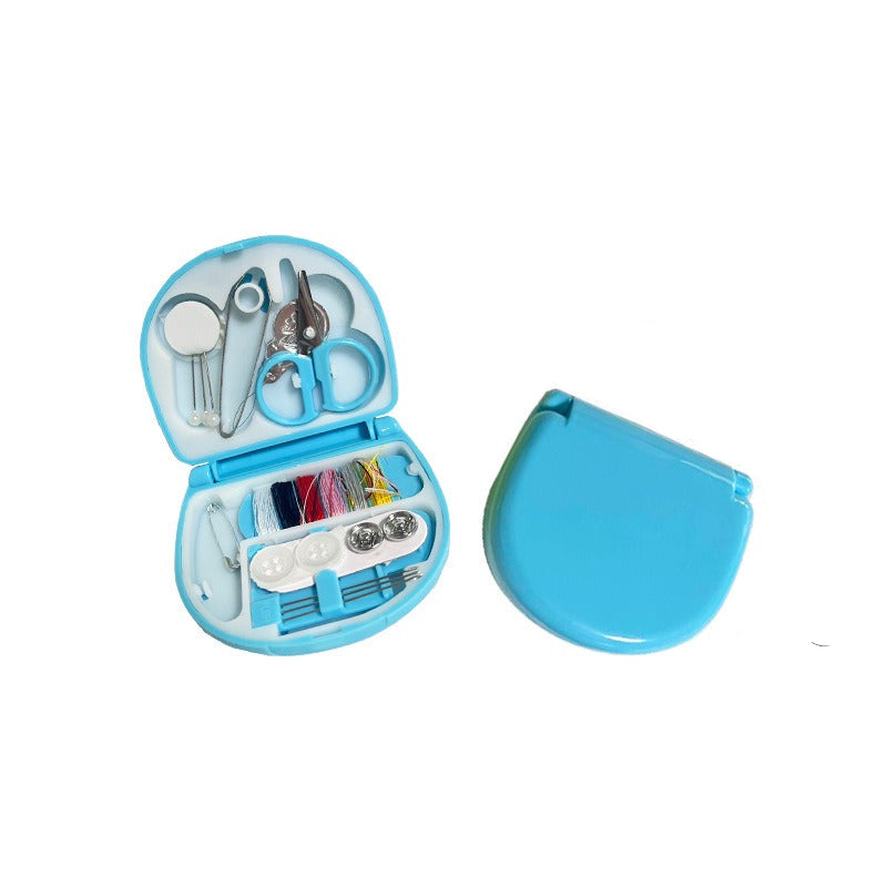 Compact mini needle box designed for organizing sewing needles, featuring multiple compartments for easy access and storage, perfect for home or travel use