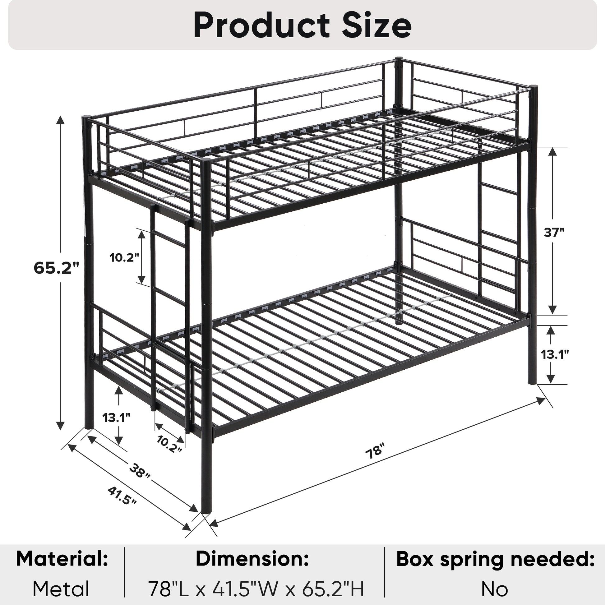 “Double Deker Bed – sturdy bunk bed design for kids or shared rooms, maximizes space and adds fun to any bedroom – Hot Deal Warehouse furniture”
