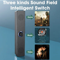 USB powered PC soundbar with Bluetooth and wired connection