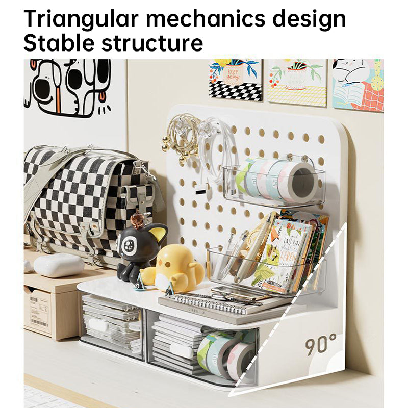 “Desk Organiser with Hook Drawer – multifunctional desk organizer featuring a handy hook and pull-out drawer, ideal for keeping your workspace tidy – Hot Deal Warehouse office supplies”
