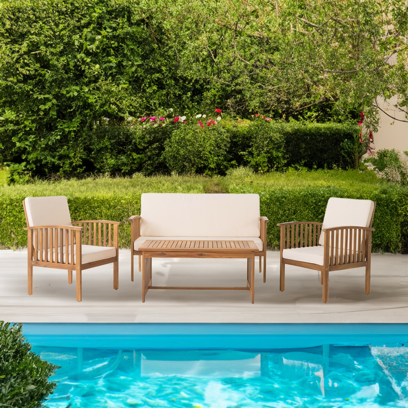 “Akon 4-piece set – coordinated, stylish outfit for versatile everyday wear, includes matching top and bottoms – Hot Deal Warehouse fashion”


