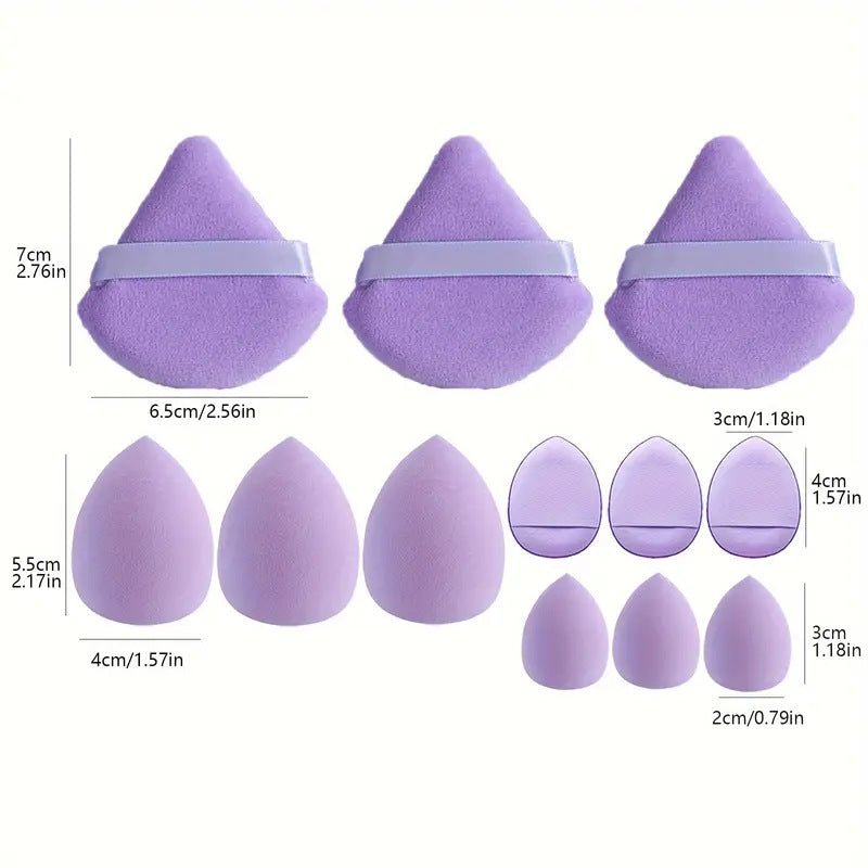 “12-piece makeup sponge blender beauty egg set – soft, reusable sponges for flawless foundation and blending – Hot Deal Warehouse beauty tools”

