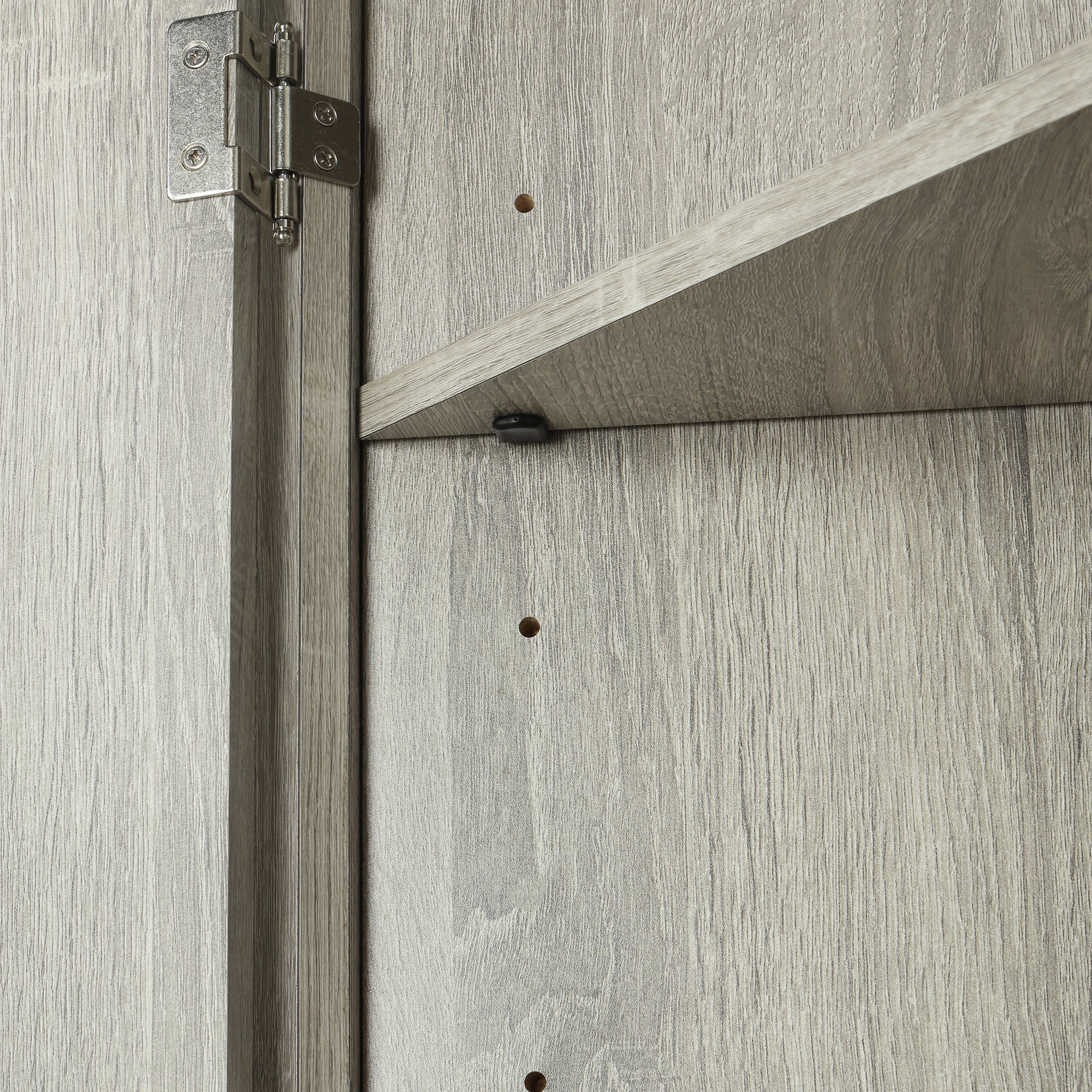 Oak triangle bathroom storage cabinet with a stylish, space-saving design, featuring multiple shelves for organizing toiletries, towels, and other bathroom essentials. Crafted from durable oak wood, this elegant cabinet adds both functionality and natural charm to any bathroom