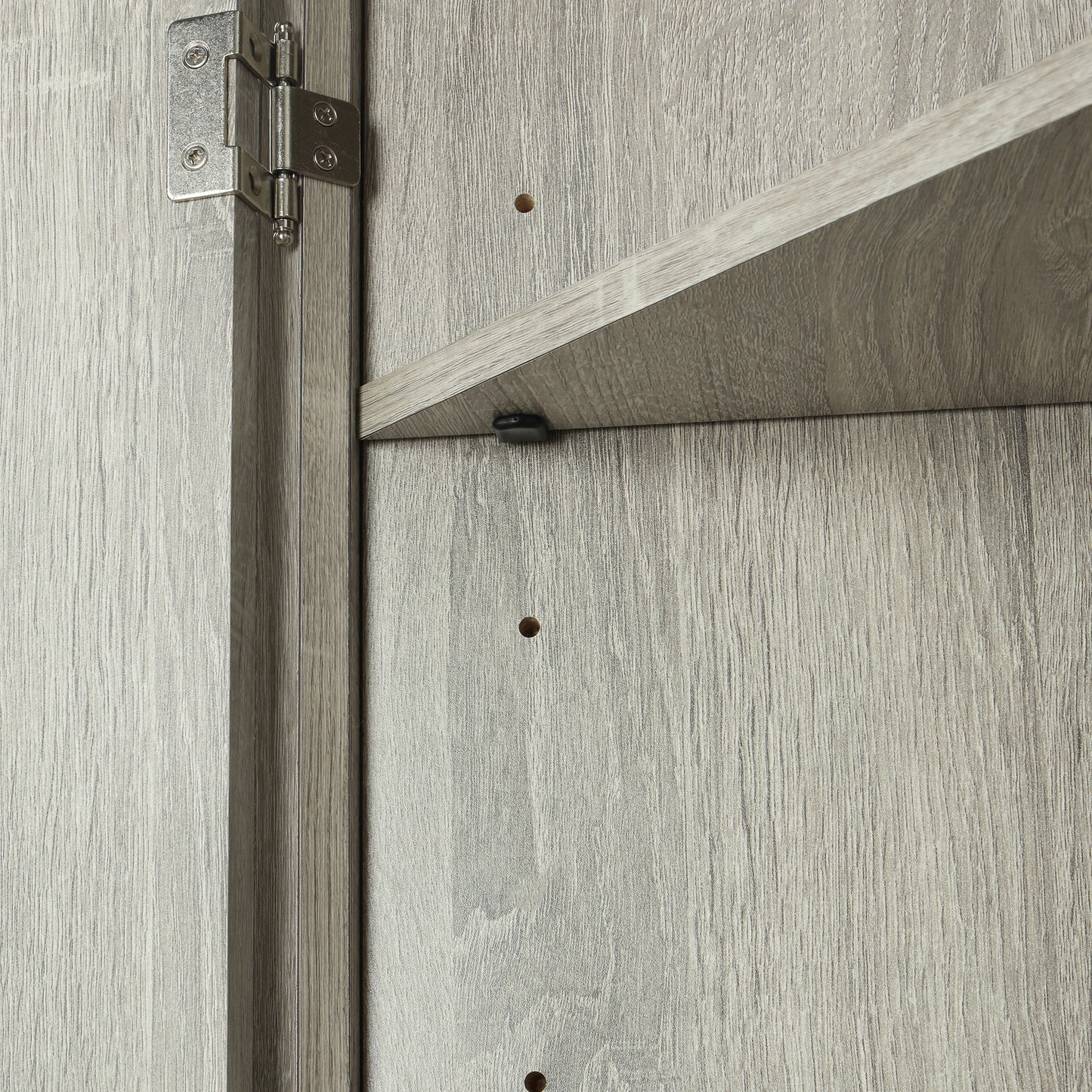 Oak triangle bathroom storage cabinet with a stylish, space-saving design, featuring multiple shelves for organizing toiletries, towels, and other bathroom essentials. Crafted from durable oak wood, this elegant cabinet adds both functionality and natural charm to any bathroom