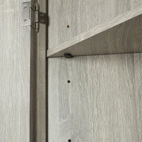 Oak triangle bathroom storage cabinet with a stylish, space-saving design, featuring multiple shelves for organizing toiletries, towels, and other bathroom essentials. Crafted from durable oak wood, this elegant cabinet adds both functionality and natural charm to any bathroom