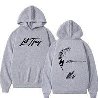 Lil Tjay graphic hoodie “Destined” design – black unisex streetwear pullover.

