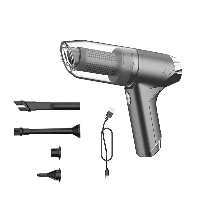 Wireless handheld car vacuum cleaner with blowing and suction feature