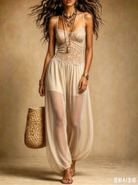 New Strap Fashion Sexy Casual Loose Mood Comfortable Jumpsuit Hot Deal Warehouse