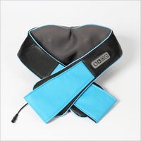 Percussion massager designed for neck, back, shoulders, legs, and body, featuring multiple attachments and adjustable speeds to provide targeted muscle relief and relaxation