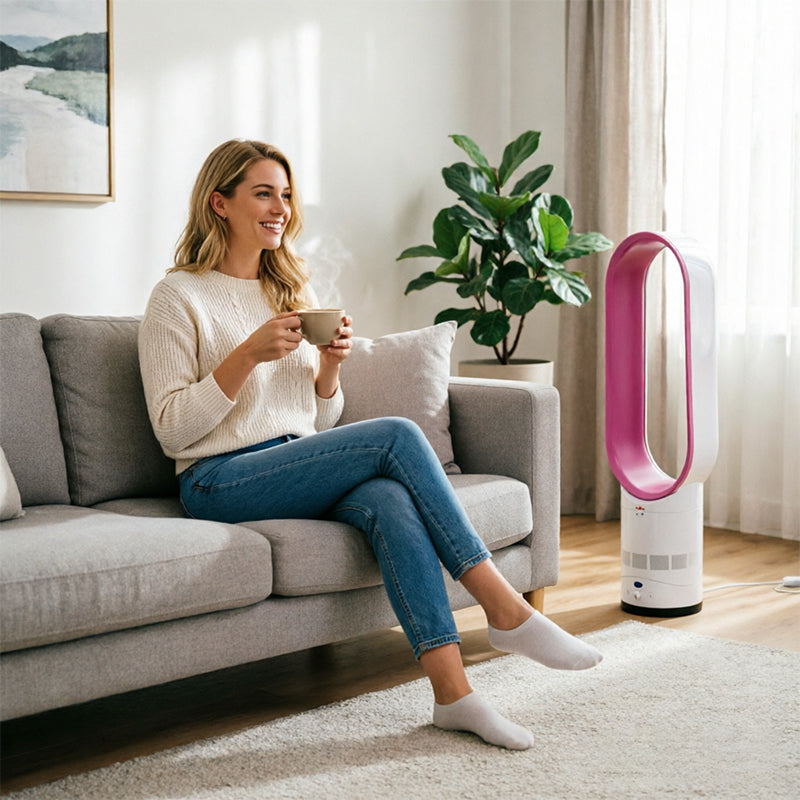 2025 New 16" Bladeless Tower Fan with Remote, Quiet Floor Fan for Home Hot Deal Warehouse
