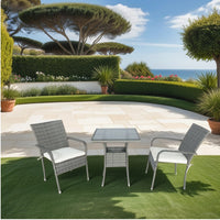 “3 piece patio wicker conversation set – stylish, weather-resistant outdoor furniture for relaxing and entertaining – Hot Deal Warehouse outdoor living”


