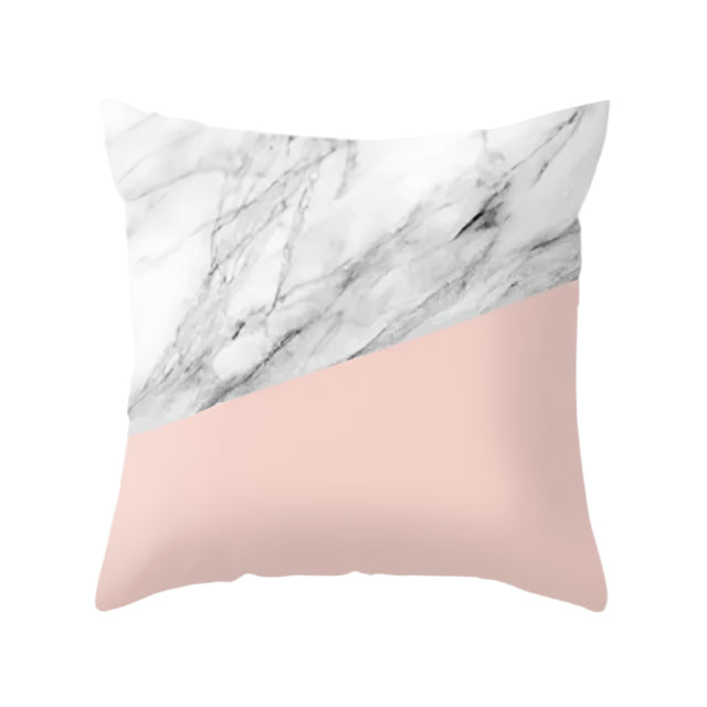 Geometric Marble Texture Cushion Cover