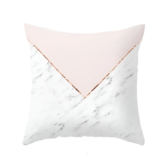 Geometric Marble Texture Cushion Cover