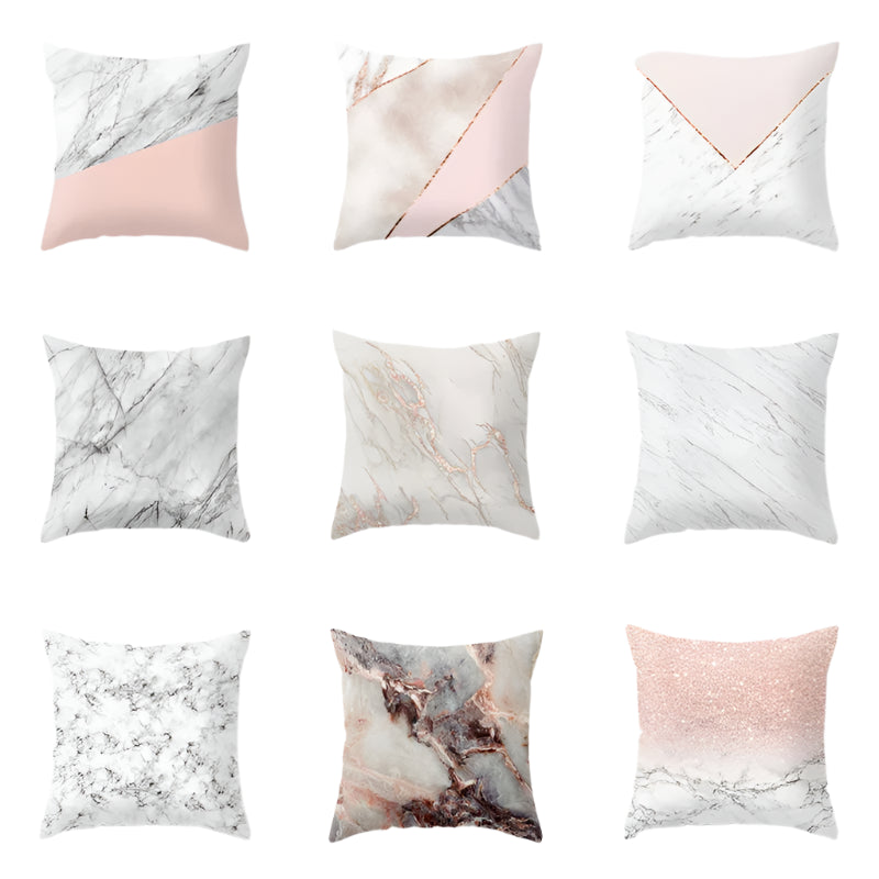 Geometric Marble Texture Cushion Cover