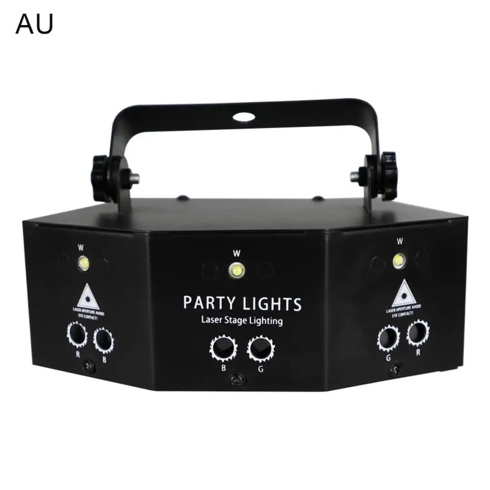9-eye RGB LED DJ disco light with remote control and DMX port