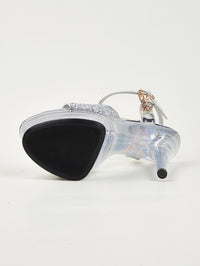 Sexy Transparent Crystal Heel Women's Fashion Shoes with transparent straps and crystal-embellished heels for a bold and elegant style.








