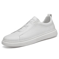 Men's low top sports board shoes with layer cowhide material, designed for comfort, breathability, and style in casual wear.








