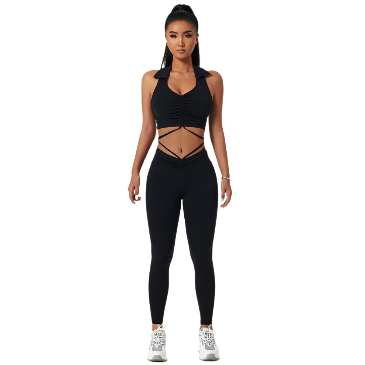 “Activated Gym Set – women’s seamless activewear set for high-performance workouts, includes top and leggings – Hot Deal Warehouse fitness apparel”

