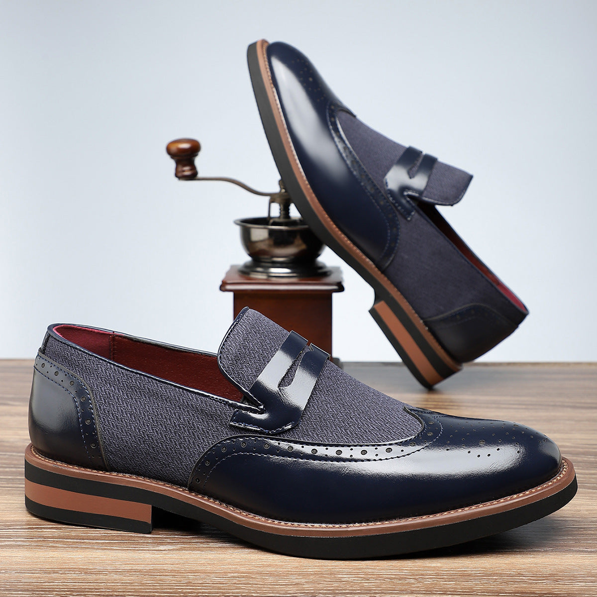 “Fashion Personality Male Business Casual Leather Shoes – stylish men’s leather shoes for business and smart-casual wear – Hot Deal Warehouse footwear”








