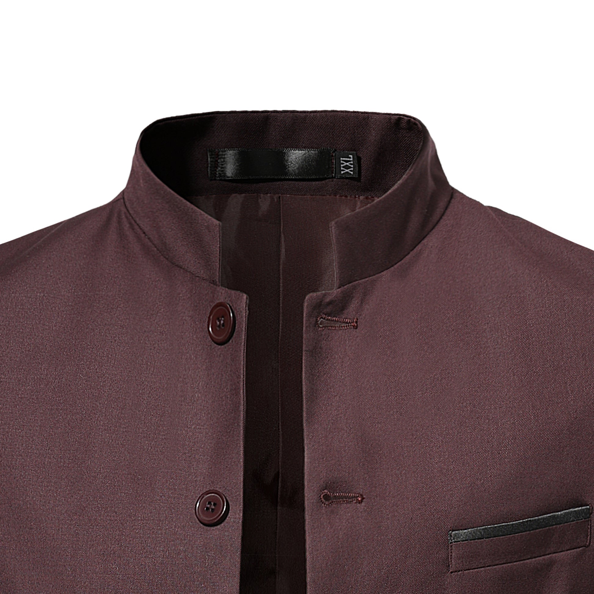 Men’s Stand Collar Suit Slim Jacket – Modern Tailored Fit for a Sharp & Sophisticated Look.