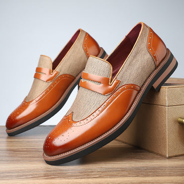 “Fashion Personality Male Business Casual Leather Shoes – stylish men’s leather shoes for business and smart-casual wear – Hot Deal Warehouse footwear”








