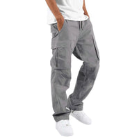 Durable and stylish multi-pocket casual trousers with a drawstring waistband, perfect for work, travel, and everyday use.