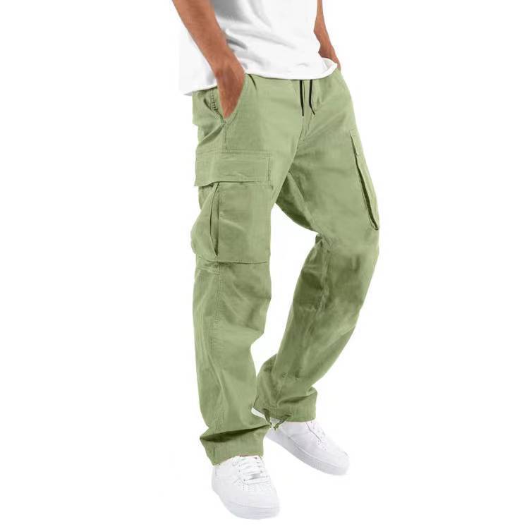 Durable and stylish multi-pocket casual trousers with a drawstring waistband, perfect for work, travel, and everyday use.