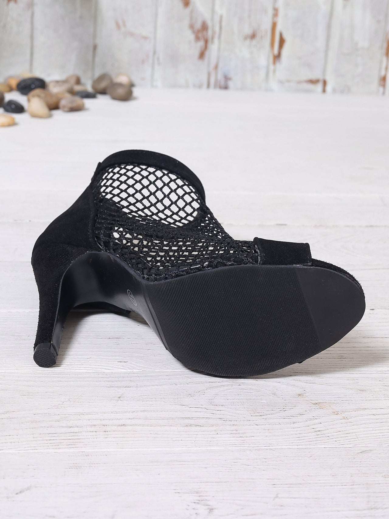 High Heel Back Zipper Plus Size Breathable Mesh Sandal Boots for Women – Elegant high heel sandals with breathable mesh and back zipper closure for comfort and style.








