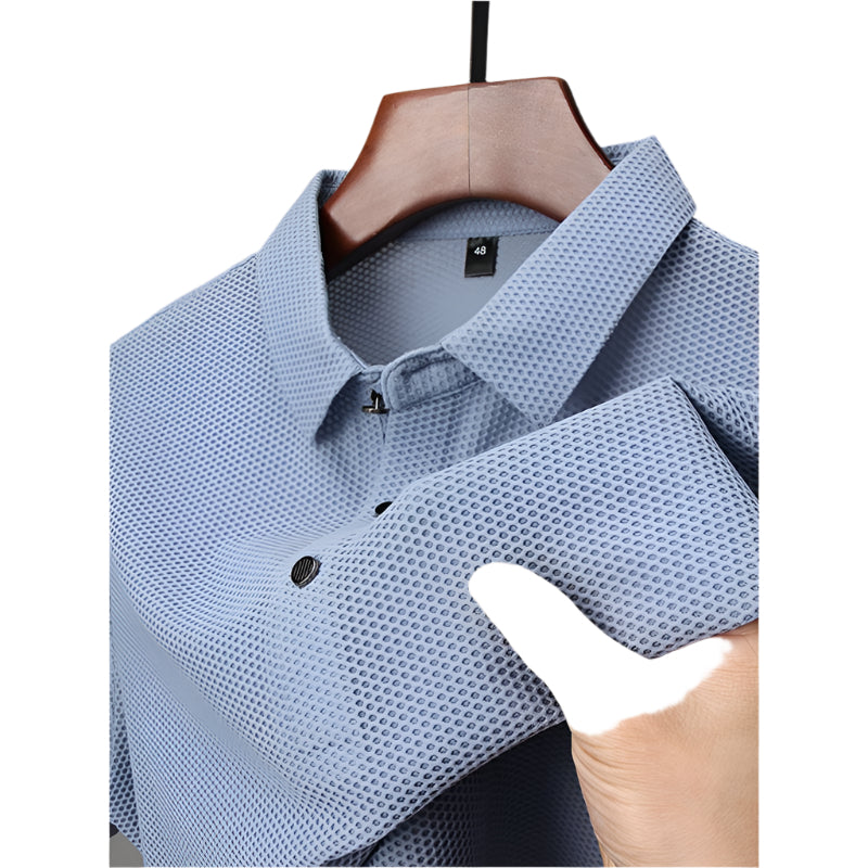 “Fashion Ice Silk Men’s Short Sleeved T-Shirt – ultra-soft, cooling men’s tee designed for comfort and breathability – Hot Deal Warehouse menswear”
