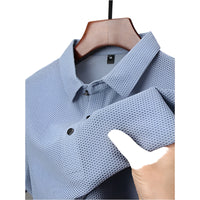 “Fashion Ice Silk Men’s Short Sleeved T-Shirt – ultra-soft, cooling men’s tee designed for comfort and breathability – Hot Deal Warehouse menswear”
