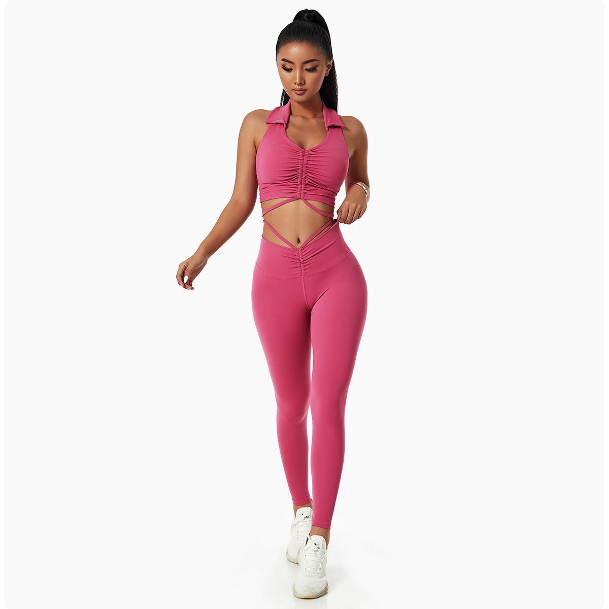 “Activated Gym Set – women’s seamless activewear set for high-performance workouts, includes top and leggings – Hot Deal Warehouse fitness apparel”


