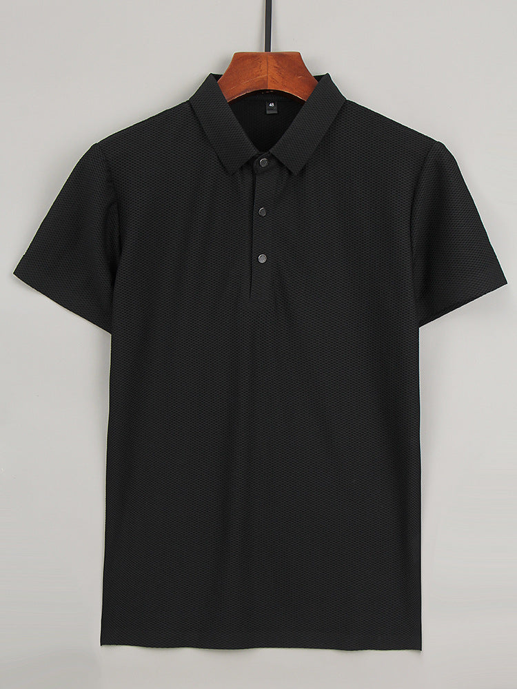 “Fashion Ice Silk Men’s Short Sleeved T-Shirt – ultra-soft, cooling men’s tee designed for comfort and breathability – Hot Deal Warehouse menswear”
