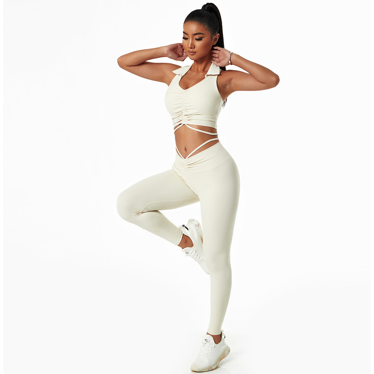 “Activated Gym Set – women’s seamless activewear set for high-performance workouts, includes top and leggings – Hot Deal Warehouse fitness apparel”


