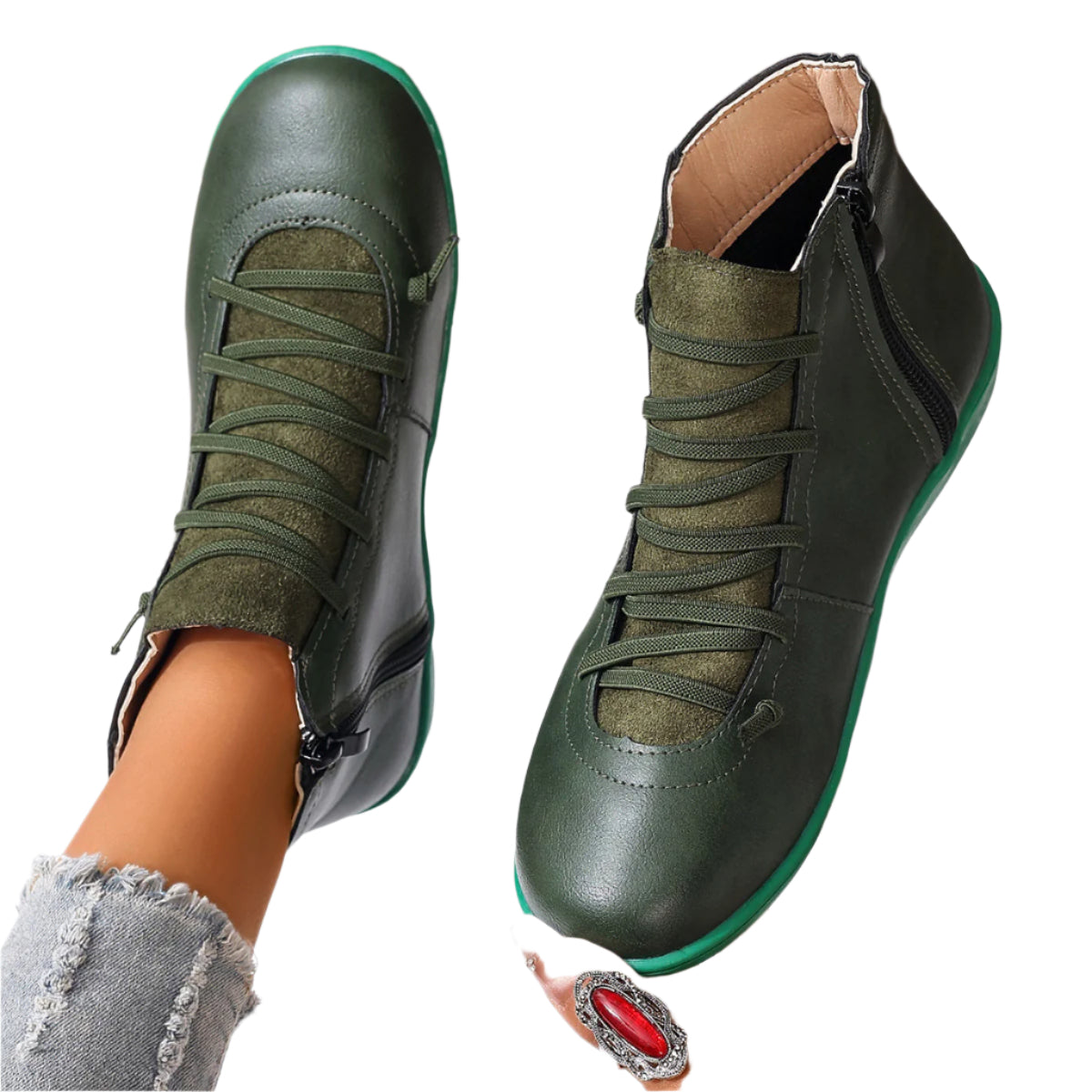 Step out in style with plus-size British Martin boots for women. Casual combat ankle boots with roomy fit, bold design, and all-day comfort.

