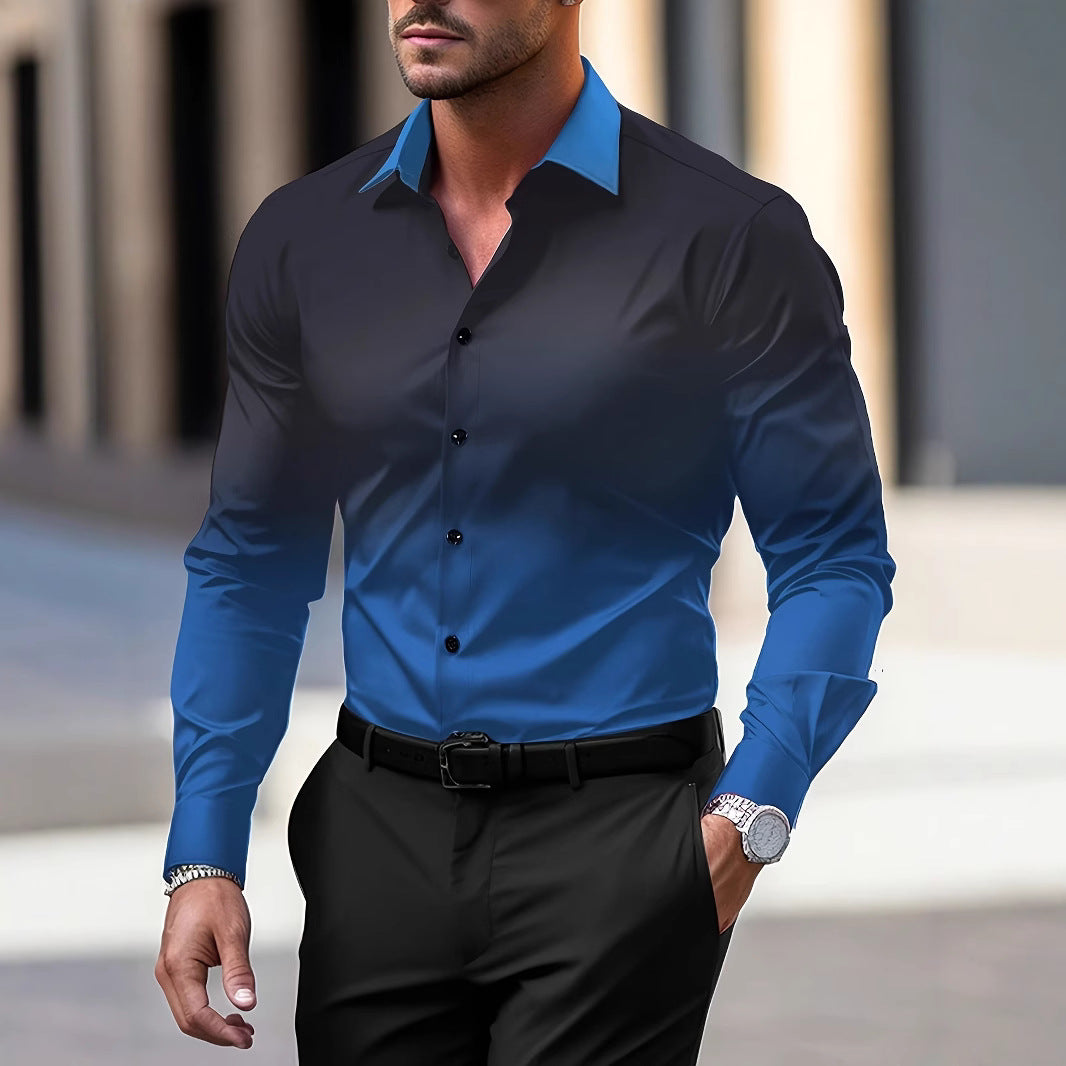 Personality New Casual Trend Men’s Shirt – A trendy, breathable shirt offering modern style and comfort for any casual occasion.









