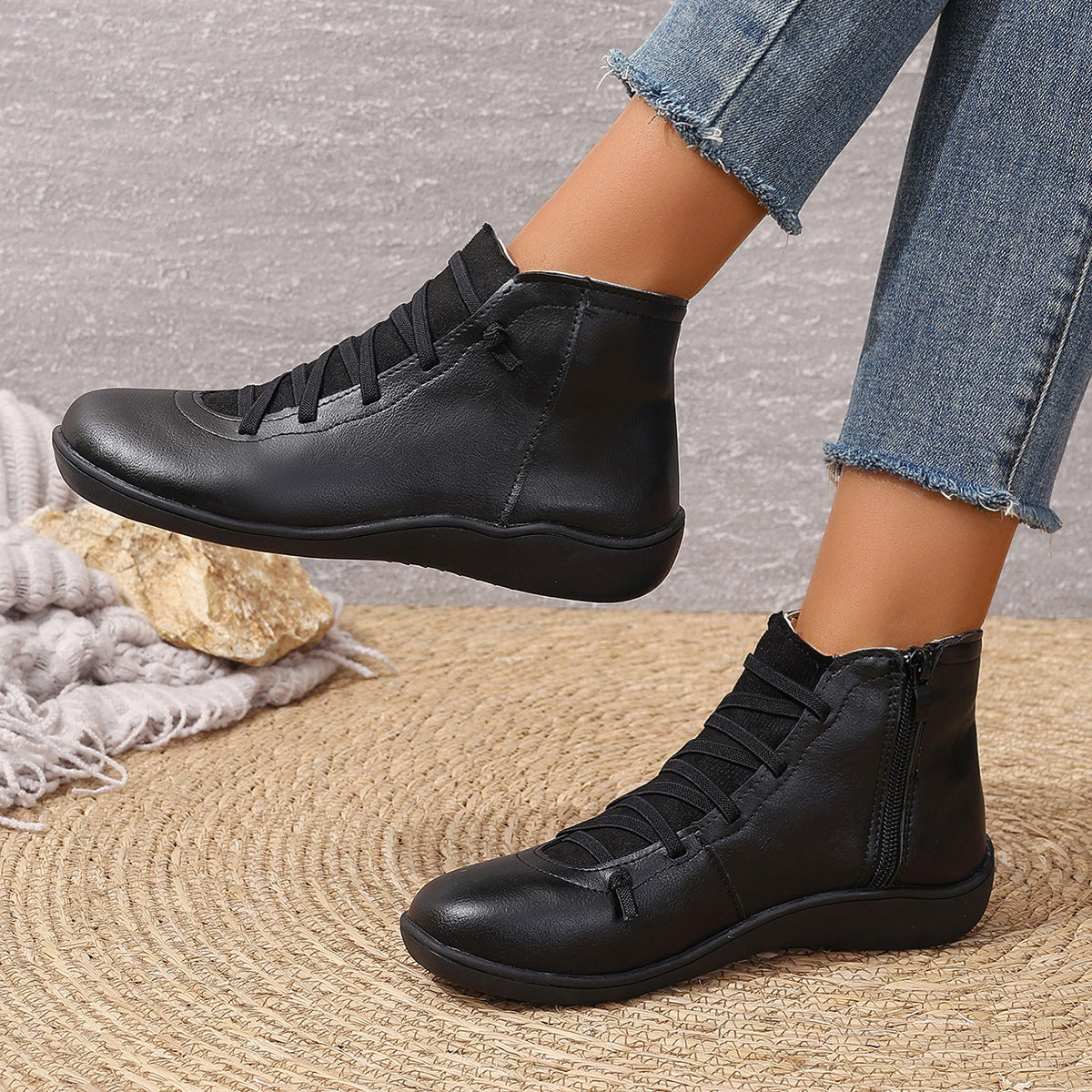 Step out in style with plus-size British Martin boots for women. Casual combat ankle boots with roomy fit, bold design, and all-day comfort.

